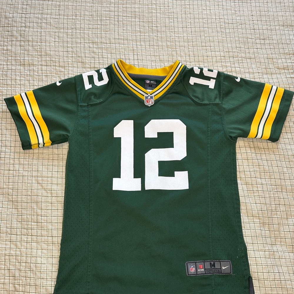 Green Bay Packers Aaron Rodgers #12 Jersey — Kids Medium (10/12)